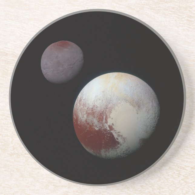 Pluto & Charon 9:e eller Dwarf Planet Solar System Underlägg (Framsidan)