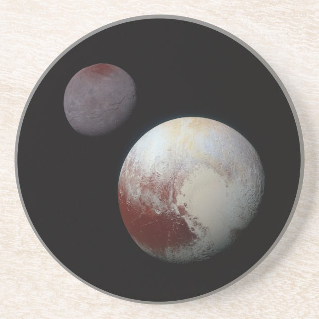 Pluto & Charon 9:e eller Dwarf Planet Solar System Underlägg (Framsidan)