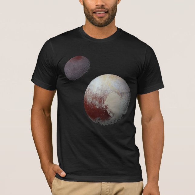 Pluto & Charon 9:e planeten eller dvärgplanet Sols T Shirt (Framsida)