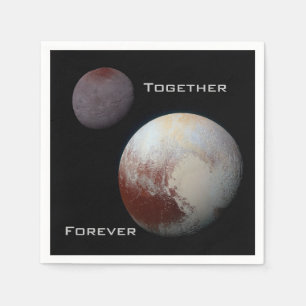 Pluto Charon Together Forever Cocktail Napkins Pappersservett