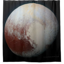 Pluto - den största dvärg- planetduschgardinen