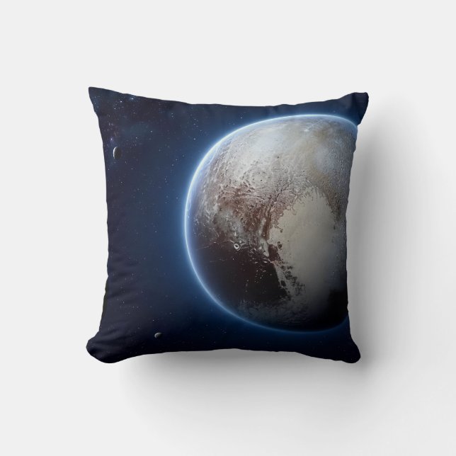 Pluto dvärgplanet rymden kastkudde kudde (Framsida)