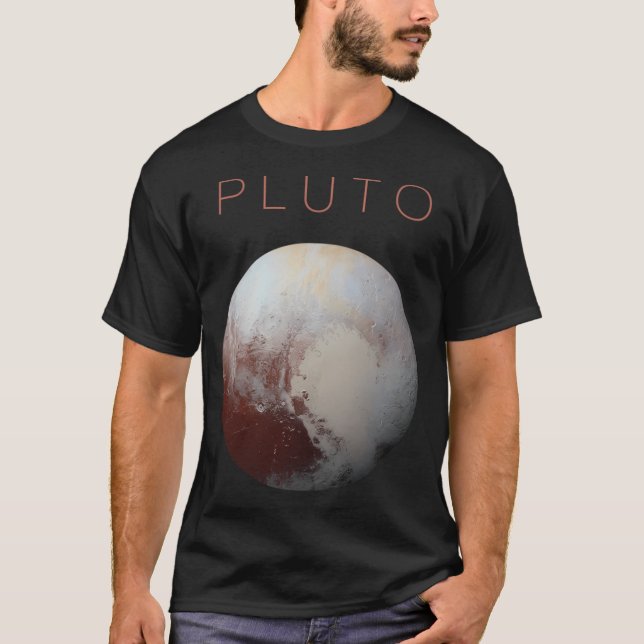 Pluto - en av de sista planeterna i solsystemet t shirt (Framsida)