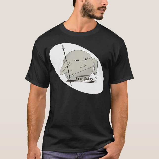 Pluto får sin härkomst från Lunar Planet Måne Spac T Shirt (Framsida)