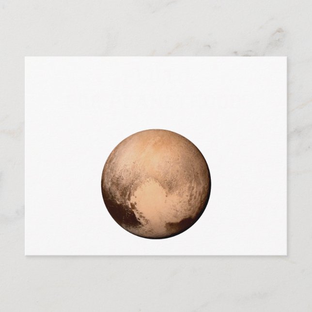 PLUTO FOR PLANETHOOD - GÅ MED KAMPANJ! (Utrymme) Vykort (Framsida)