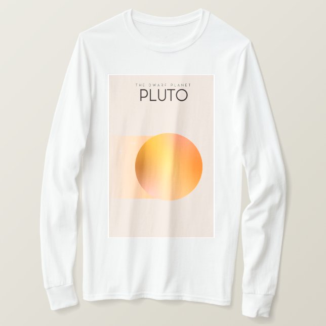 Pluto från dvärgplaneten t shirt (Design framsida)