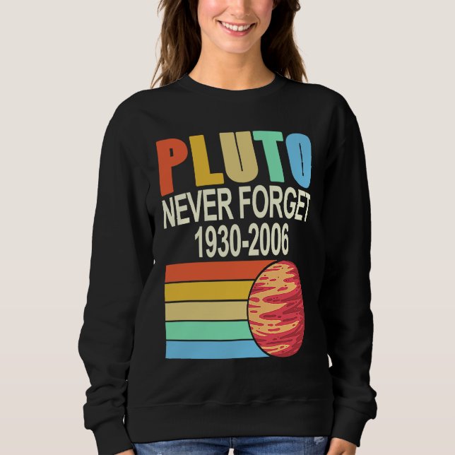 PLUTO Glöm Aldrig 1930 2006 Cool Retro Planet Pre T Shirt (Framsida)
