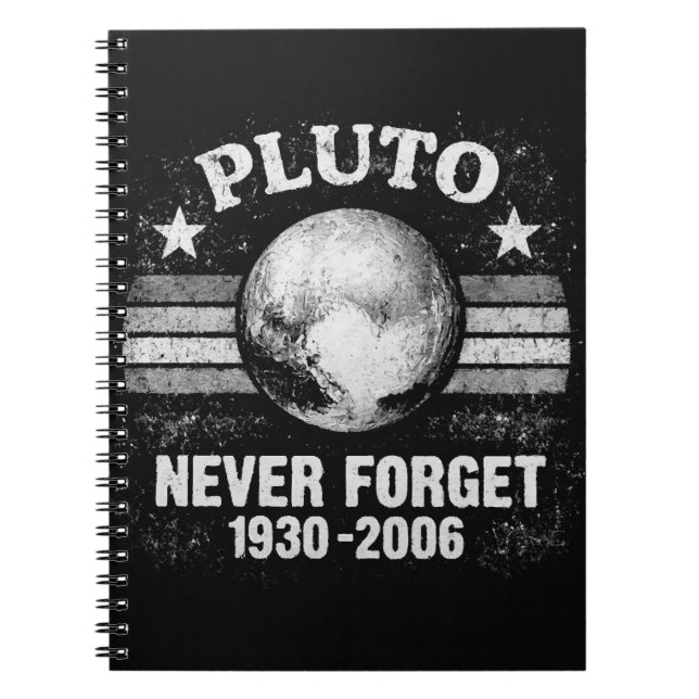 Pluto Glöm Aldrig Anteckningsbok (Framsidan)
