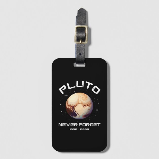 Pluto Glöm Aldrig Bagagebricka (Framsida vertikal)