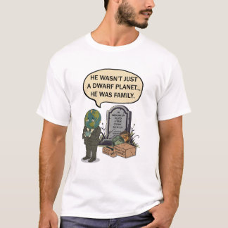 Pluto Glöm Aldrig Dvärgplanet Roligt Rymd Humor T Shirt