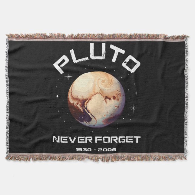 Pluto Glöm Aldrig Filt (Framsidan)