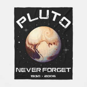 Pluto Glöm Aldrig Fleecefilt