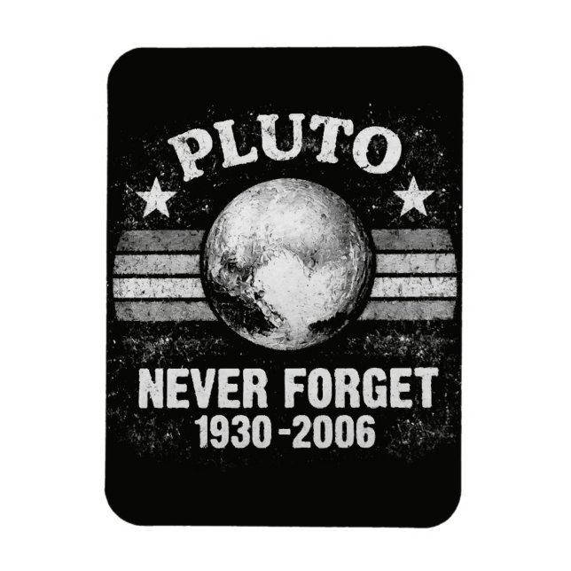 Pluto Glöm Aldrig Magnet (Vertikal)