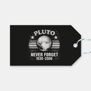Pluto Glöm Aldrig Presentetikett