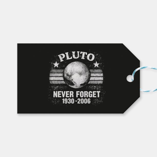 Pluto Glöm Aldrig Presentetikett (Framsidan (Horisontell))