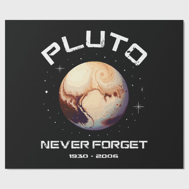 Pluto Glöm Aldrig Presentpapper (Platt)