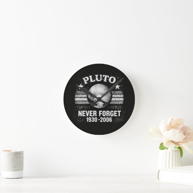 Pluto Glöm Aldrig Rund Klocka (Hem)