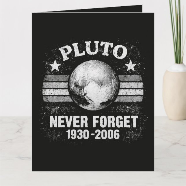 Pluto Glöm Aldrig Tack Kort (Framsida)