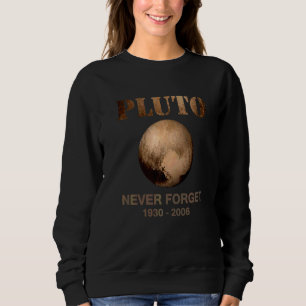 Pluto Glöm Aldrig  Vetenskap Astronom Rymd Plan T Shirt