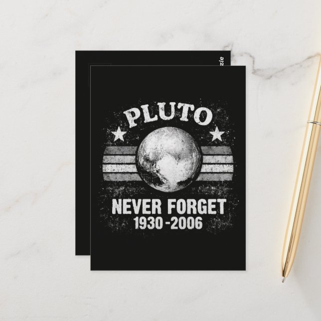 Pluto Glöm Aldrig Vykort (Fram/Back In Situ)