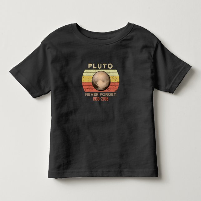 pluto glömmer aldrig, eris, måne, astronomi, astro t shirt (Framsida)