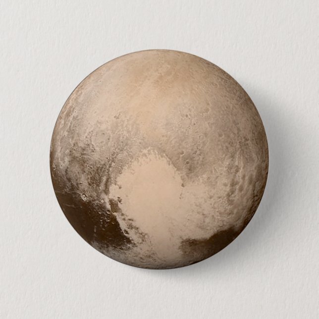 Pluto Hjärta-Beskådar Knapp (Framsida)