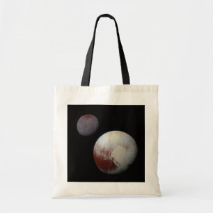 Pluto & Måne Charon från New Horizons NASA Tygkasse