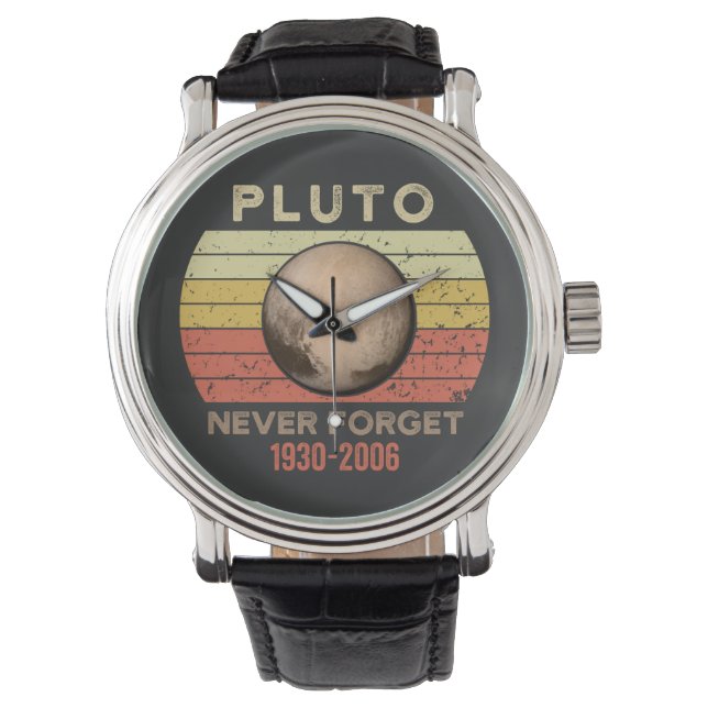 pluto never forget, eris, moon, astronomy, astrono armbandsur (Framsida)
