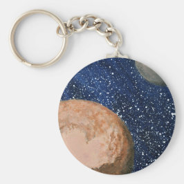 Pluto och Charon Nyckelring