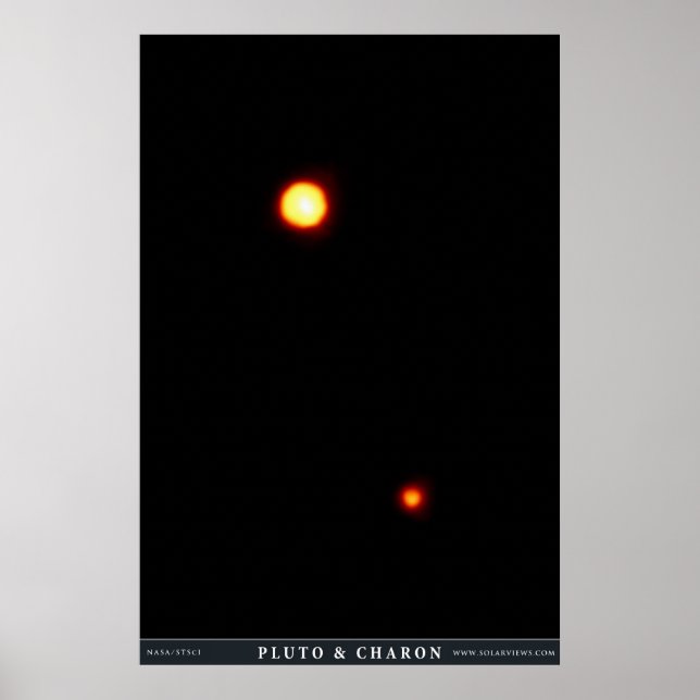 Pluto och Charon Poster (Framsidan)