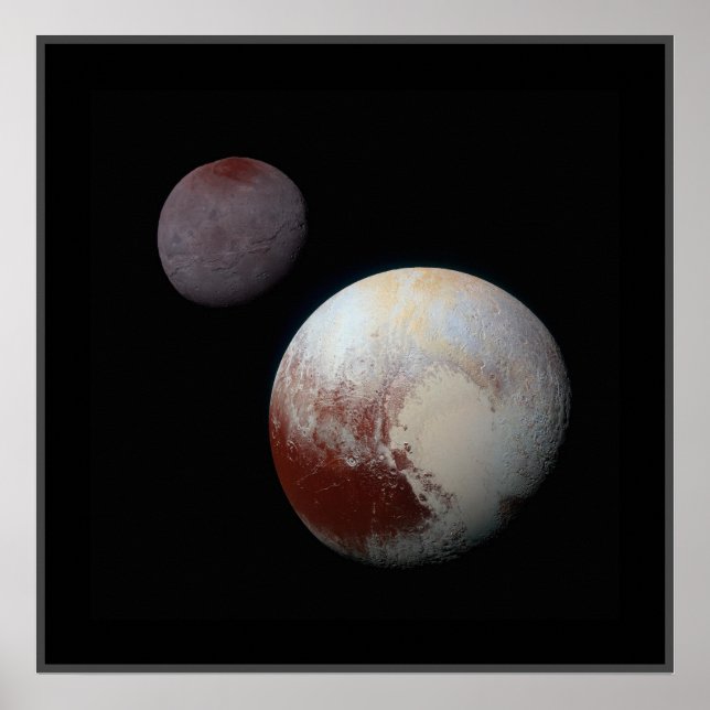 Pluto och Charon Poster (Framsidan)