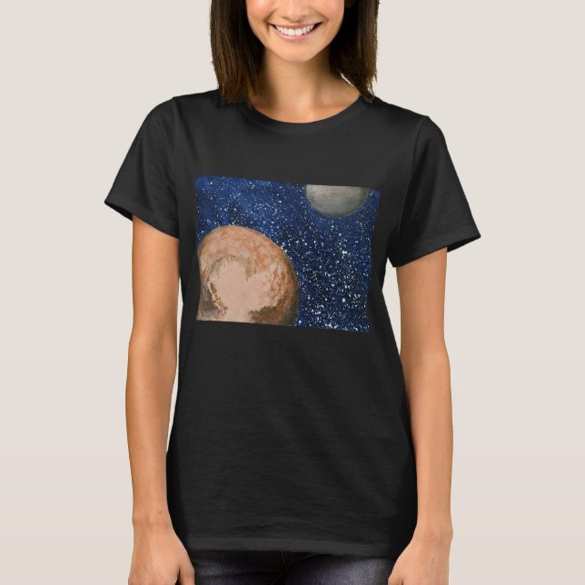Pluto och Charon T Shirt (Framsida)