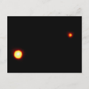 Pluto och dess måne Charon Vykort