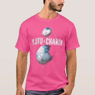 Pluto Planet Charon Måne Solar System Astronomy T Shirt