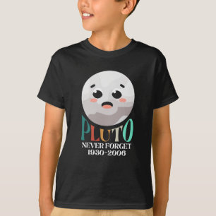 Pluto Planet Glöm aldrig T Shirt