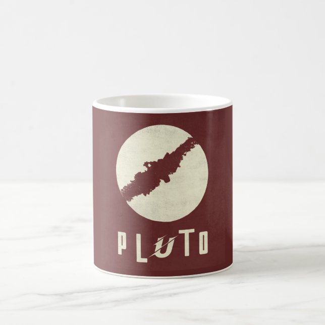 Pluto Planet Plats Design Mugg (Center)