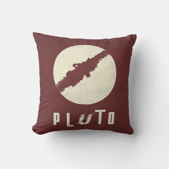 Pluto Planet Rymd Design Kuddcover Kudde (Framsida)