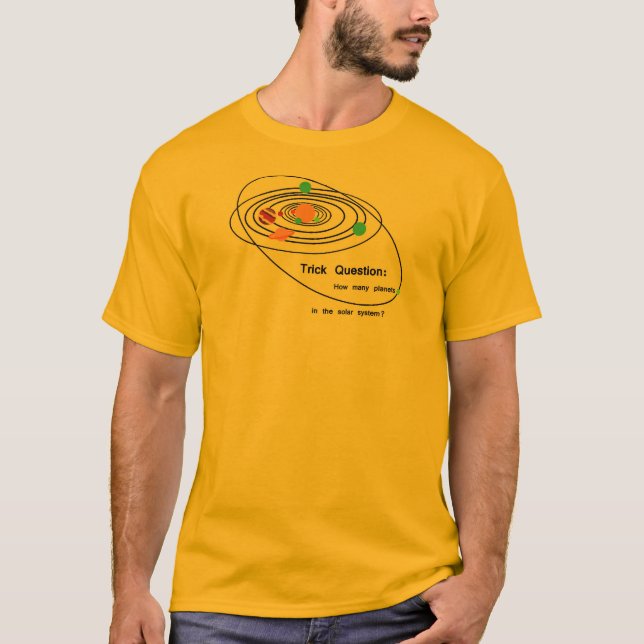 Pluto planetkuggfråga tee (Framsida)