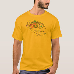 Pluto planetkuggfråga tee shirt