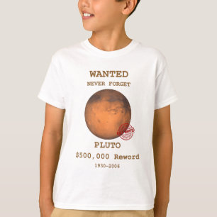 Pluto plush Planet, glöm aldrig Pluto T Shirt