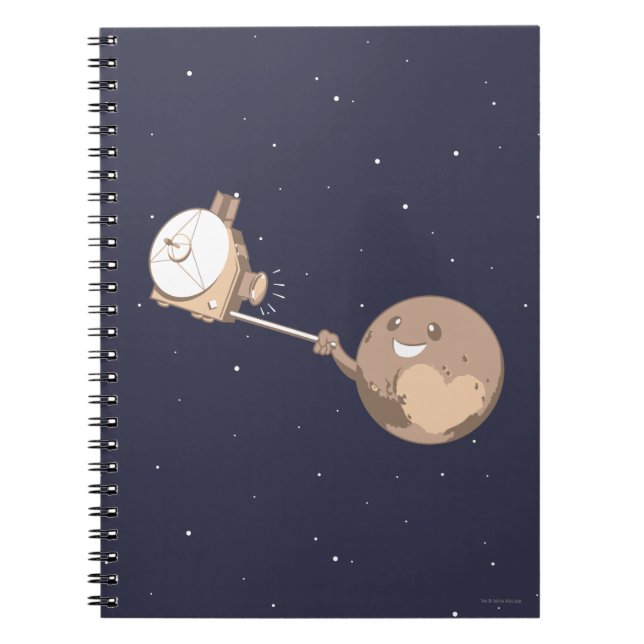 Pluto Selfie Anteckningsbok (Framsidan)