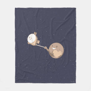 Pluto Selfie Fleecefilt
