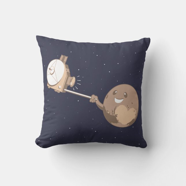 Pluto Selfie Kudde (Framsida)