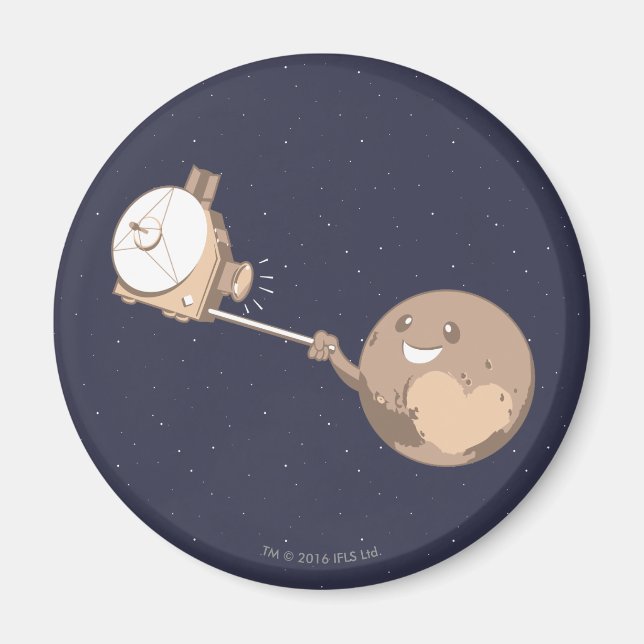 Pluto Selfie Magnet (Framsidan)