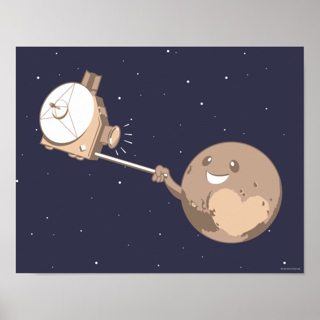 Pluto Selfie Poster (Framsidan)