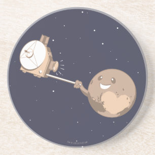 Pluto Selfie Underlägg Sandsten
