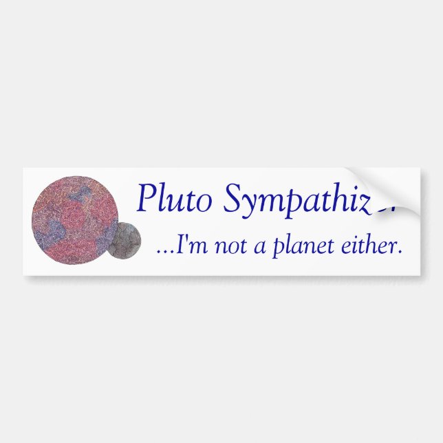 Pluto sympatisör bildekal (Framsidan)