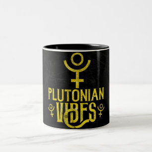 Pluto Vibes Skorpionen Astrologi Zodiakus Pluto Två-Tonad Mugg