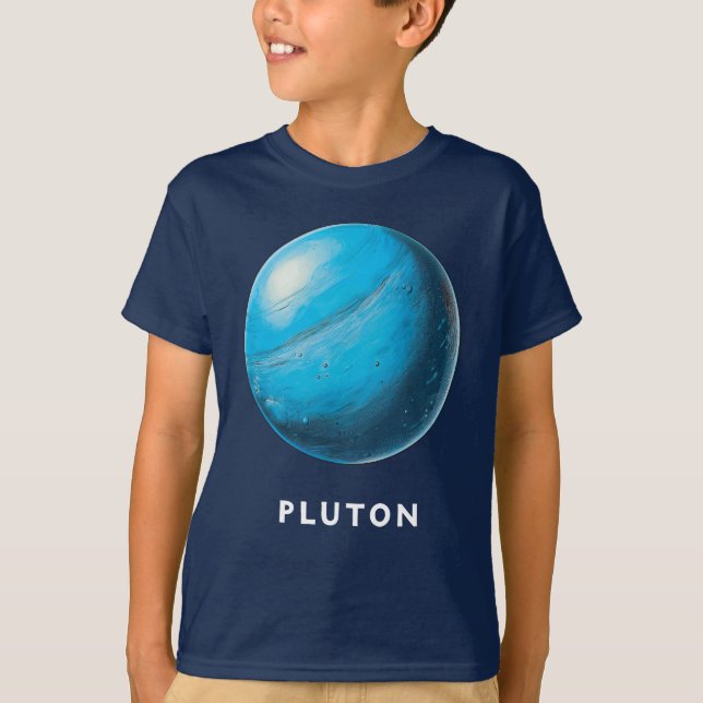 Pluton / Pluto - Classic Planet Tee T-Shirt (Framsida)