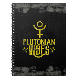 Plutoniska Vibes Scorpio Astrology Zodiac Pluto Anteckningsbok